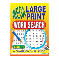 Mega Large Print Word Search Book 1