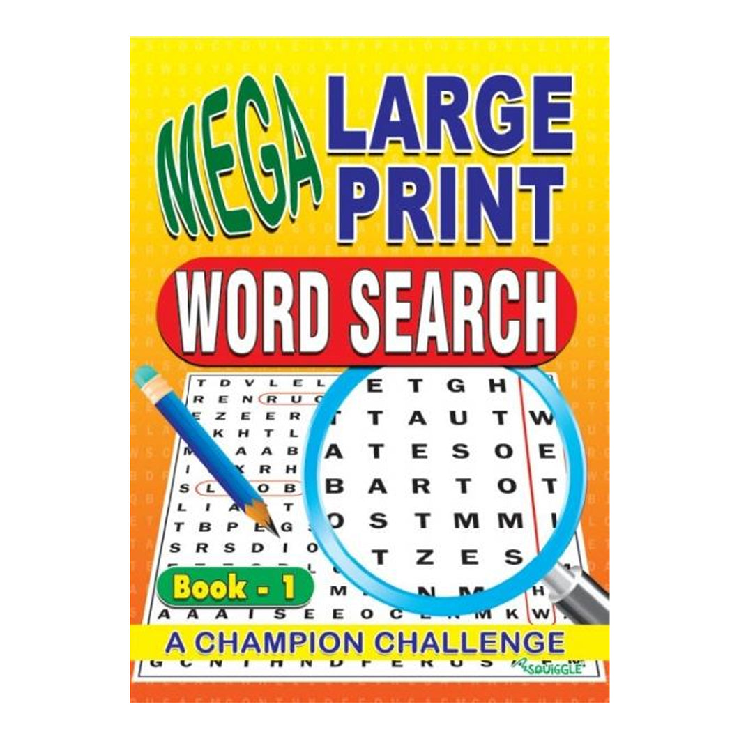 Mega Large Print Word Search Book 1