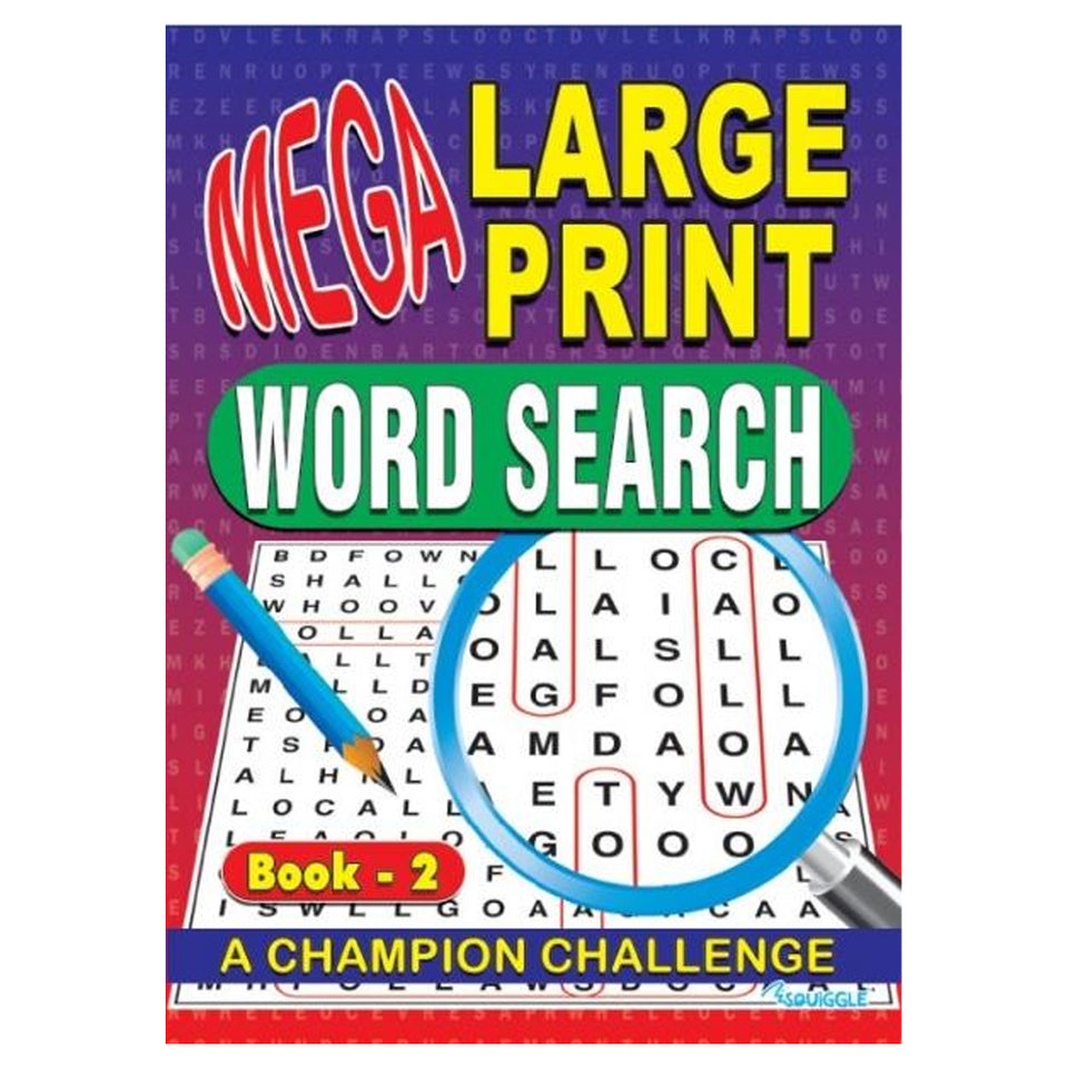 Mega Large Print Word Search Book 2