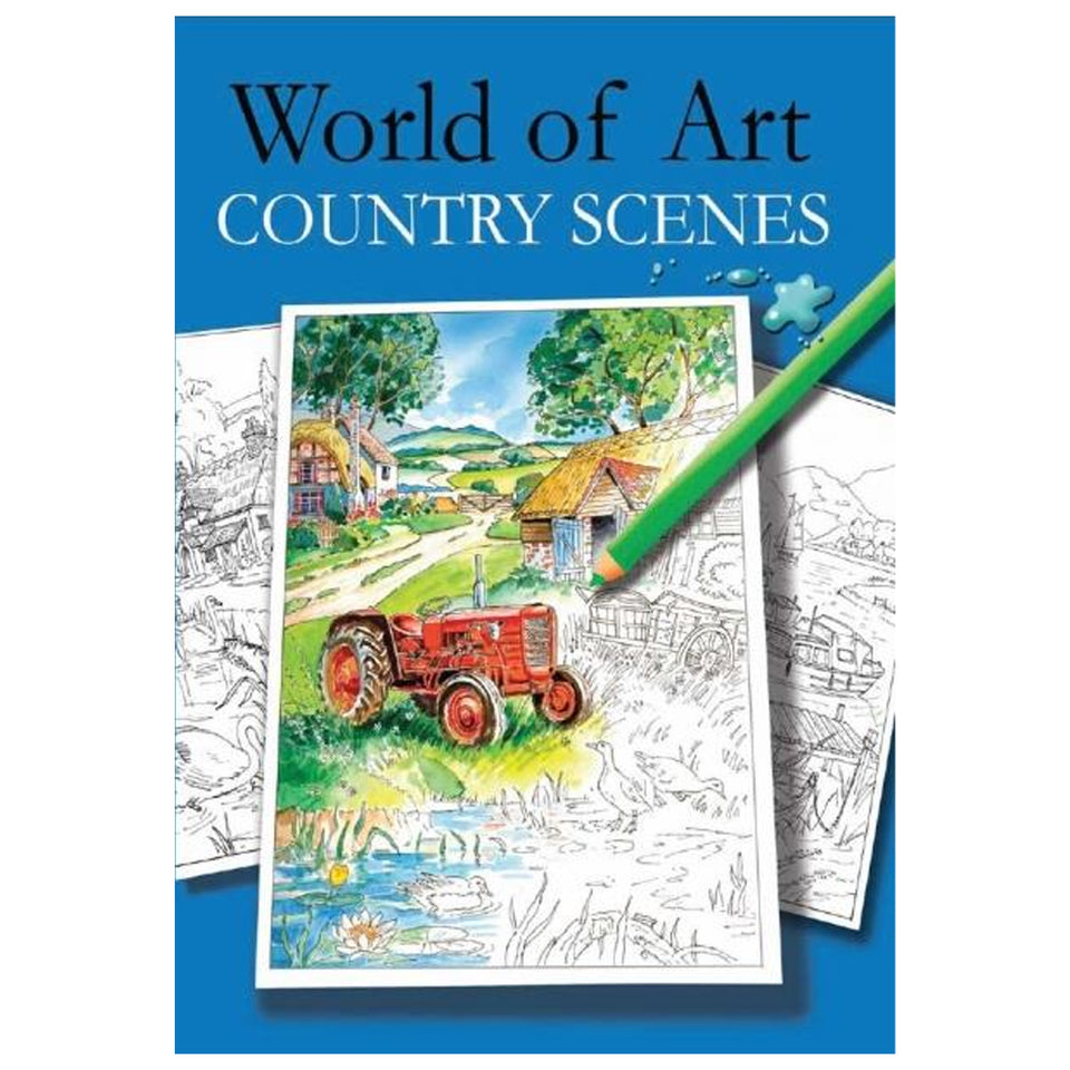 World Of Art COUNTRY SCENES Colouring Book